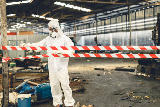 Professional Sewage Cleanup technician working in Cedar Hill, TN